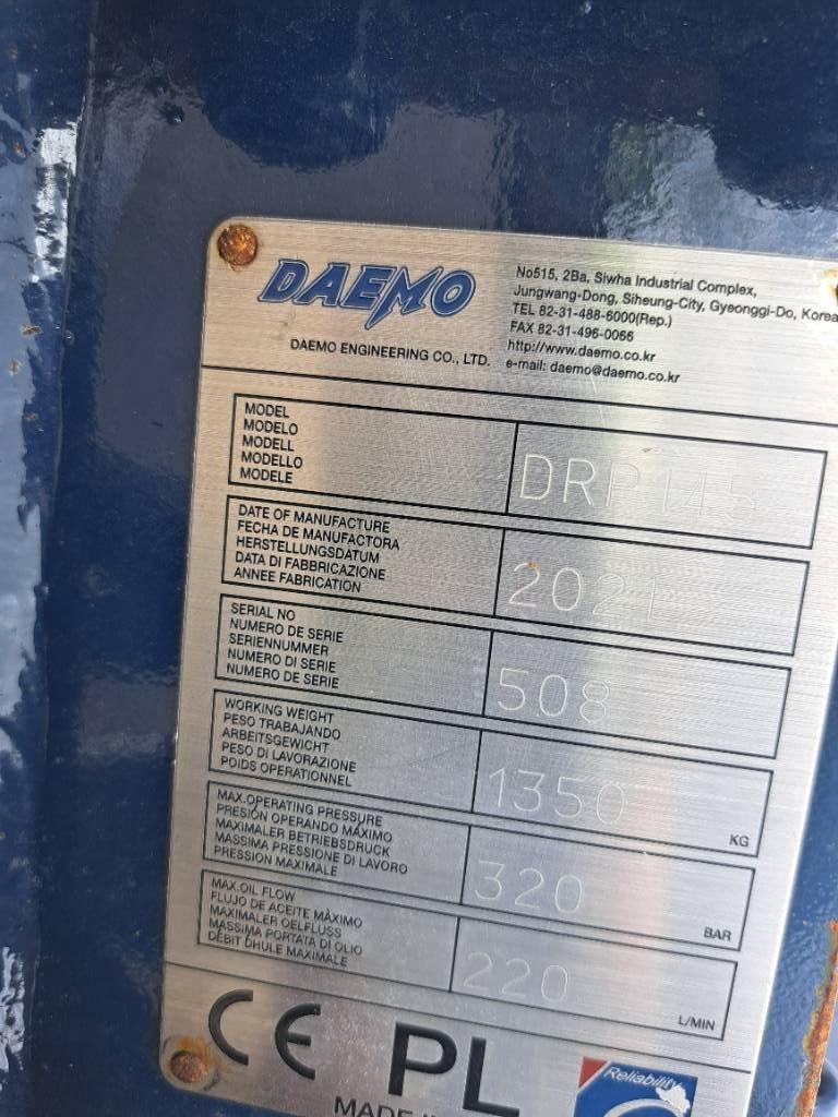 Daemo DRP145 with CW40 Pulveriser  (Demolition Crusher ) 