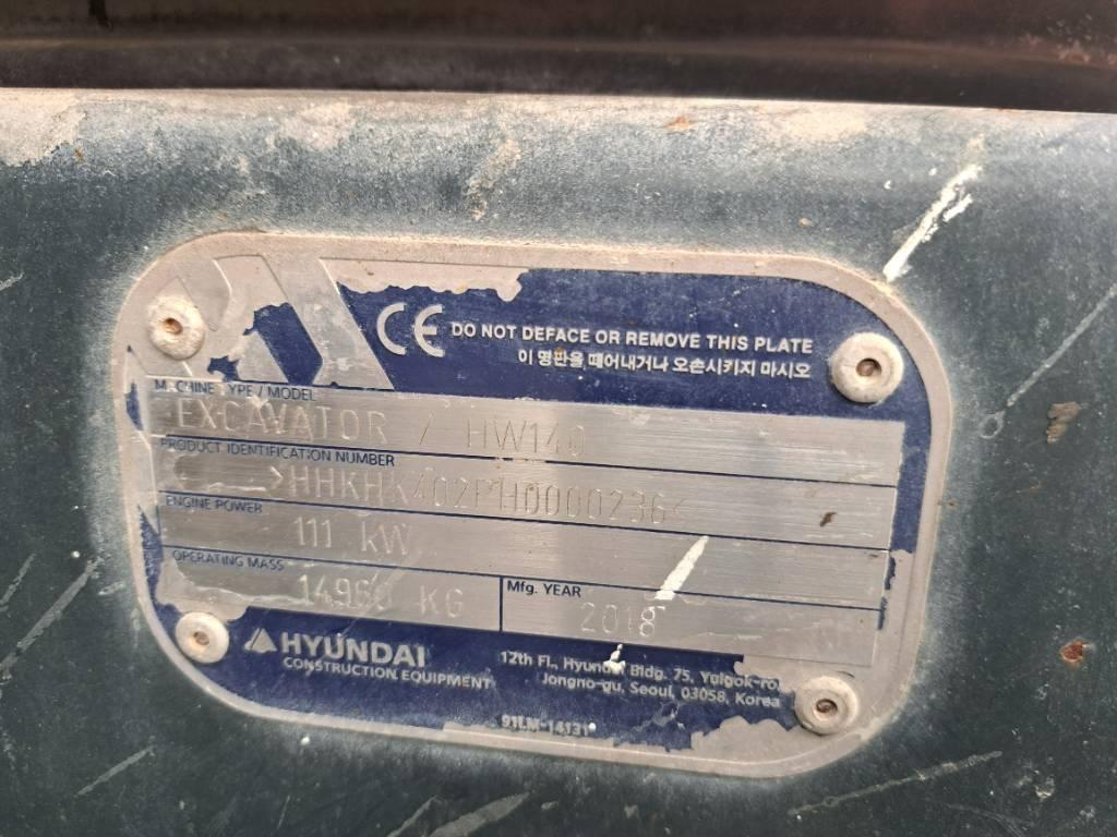 Hyundai HW 140 Wheeled excavators